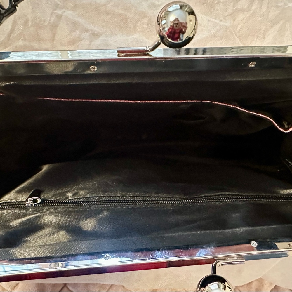 Sourpuss Sputnik Backseat Baby Pink and Black Handbag - Picture 4 of 4